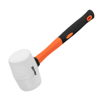 Киянка резиновая, 450г, белая резина, фибергласовая рукоятка Sparta 11129