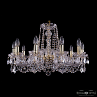 Подвесная люстра Bohemia Ivele Crystal 1402/10/240 G Leafs
