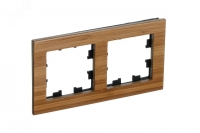 Рамка двухпостовая ATLASDESIGN NATURE, ДЕРЕВО БАМБУК Systeme Electric ATN353202