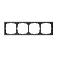 ARTGALLERY рамка 4-постовая, универсальная, базальт Systeme Electric GAL001404