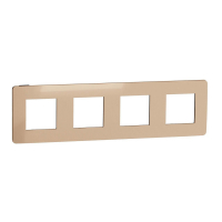 Рамка 4-постовая Schneider Electric Unica New NU280858