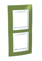 Рамка 2-постовая вертикальная Schneider Electric Unica Хамелеон MGU6.004V.866