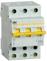 Выключатель-разъединитель трехпозиционный ВРТ-63 3P 63А IEK MPR10-3-063