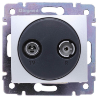 Розетка TV-R Legrand Valena Звезда алюминий 770132