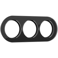 Рамка на 3 поста Werkel Favorit Runda черный 4690389166488 W0035108