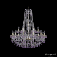 Подвесная люстра Bohemia Ivele Crystal 1410/12+6/300/h-95 G V7010