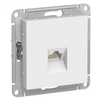 ATLASDESIGN РОЗЕТКА компьютерная RJ45, кат. 6A, механизм, БЕЛЫЙ Systeme Electric ATN000186