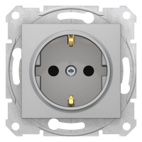Розетка Schneider Electric Sedna с з/к со шторками 16A 250V SDN3001760