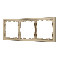 Рамка пластиковая Arlight FRM-NOBE-SFPL-3-GD 054221