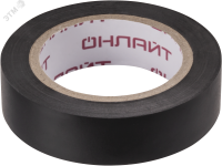 Изолента ОНЛАЙТ 71 674 OIT-B15-10/BL черная 71674 22023