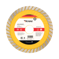 Диск алмазный отрезной Turbo волна 125х22.2х2х10 мм Kranz KR-90-0131
