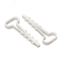 Дюбель-хомут 6х12 полипропилен белый Simple (50шт) EKF plc-cd-6х12w