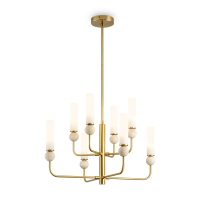 Люстра на штанге Freya Sunspot FR5482CL-08BS