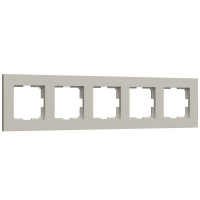 Рамка на 5 постов Werkel Slab (дымчатый софт) W0052917 4690389218477 a071630