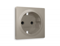 Лицевая панель для розетки с/з со шторками Ambrella Volt Alfa AP3670