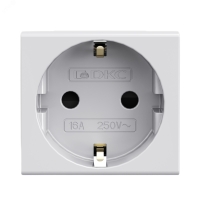 VIVA Розетка силовая с заземлением серая DKC 45025