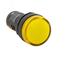 Лампа AD16-22HS LED матрица 22мм жёлтый EKF ledm-ad16-o