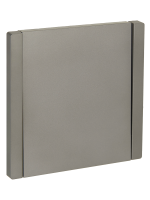 FORTE&PIANO Выключатель 1-клавишный 10А FP501 сталь IEK FP-V10-0-10-1-K46