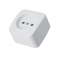 Розетка накладная 1-местная Stekker Basic PST10-501-20 50074