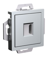 Розетка HDMI, механизм Systeme Electric AtlasDesign Алюминий ATN000380