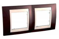 Рамка 2-постовая Schneider Electric Unica Хамелеон MGU6.004.551