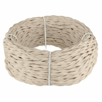 Ретро кабель Werkel витой двухжильный 2.5 мм песочный 4690389136993