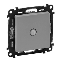 Переключатель одноклавишный Legrand Valena Life с датчиком движения 160 алюминий 752365