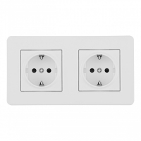 Розетка Arte Milano SET16-2-40-1х2 white