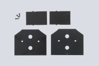 Заглушка для встраиваемого шинопровода в натяжной ПВХ потолок (4 шт.) Crystal Lux Space 220 CLT 0.235 06 BL