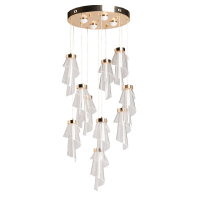 Каскадная люстра De Markt Конти 488013110