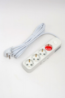 Удлинитель с/з 4вх с защитными шторками с включателем ELBI Myra 527-010205-412