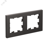ATLASDESIGN 2-постовая РАМКА, универсальная, БАЗАЛЬТ Systeme Electric ATN001402