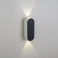 Уличный настенный светильник AM Group AM308-2X3 W WH+BK 4000K