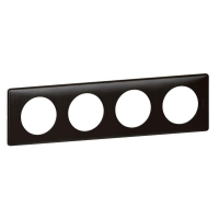 Рамка 4-постовая Legrand Celiane карбон 068984