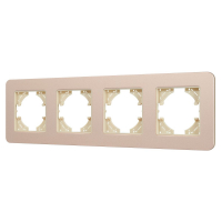 Рамка на 4 поста алюминиевая Arlight FRM-AKIRY-SFAL-4-GD 049745