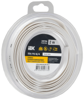 Трубка термоусадочная ТТУ нг-LS 8/4 белая (2м/упак) IEK UDR12-008-004-002-K01-T