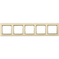 Рамка 5-постовая Legrand Valena слоновая кость/золотой штрих 774155