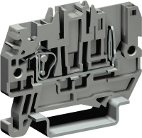 Клемма пружинная проходная штыревой контакт серая 2.5кв.мм DKC ZHVP300GR