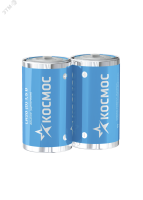 Батарейка  LR20 (D) 1.5V Alkaline 2S в шринке, Космос KOCLR20MAX2S