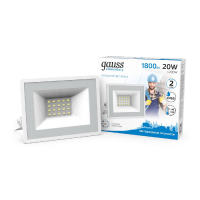 Прожектор светодиодный Gauss Slim 20W 6500К 613120320 GAUSS