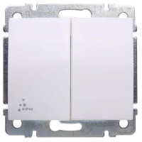 Выключатель двуклавишный Legrand Galea Life 10A 250V IP44 белый 771021