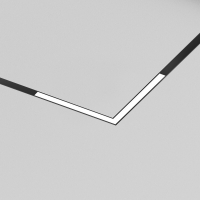 Трековый угловой светильник Denkirs Smart Linear Zigbee DK8314-BK