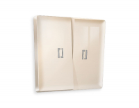 Лицевая панель для выключателя двухклавишного с подсветкой Ambrella Volt Alfa AP3040