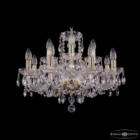 Подвесная люстра Bohemia Ivele Crystal 1402/8+4/195 G