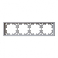 Рамка серия FD 4-постовая, цвет Белый матовый (soft touch) Jasmart FD1004PWM