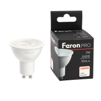 Лампа светодиодная LED 7вт 230в GU10 дневной с линзой 38 гр. Feron.PRO FERON LB-1607 38178