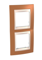 Рамка 2-постовая вертикальная Schneider Electric Unica Хамелеон MGU6.004V.569