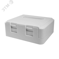 Розетка накладная SYSTEM под Keystone модуль 2p SUPRLAN SL-MB2