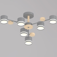 Люстра на штанге Reluce 68730-0.3-06 GX53 GREY+WOOD