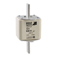 Вставка плавкая OptiFuse NH3 630А габарит 3 400AC УХЛ3 КЭАЗ 144825